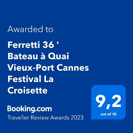 Ferretti 36 ' Bateau A Quai Vieux-port Festival La Croisette Botel *